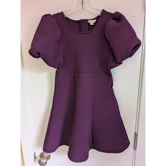 Habitual Other - NWT Habitual Girl Puff Sleeve Dress Girl's 10 Purple Formal Event Party Wedding